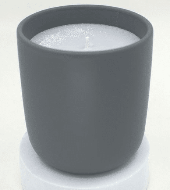 Charcoal Ceramic Tumbler Luxury Soy Candle - White Fox Candle